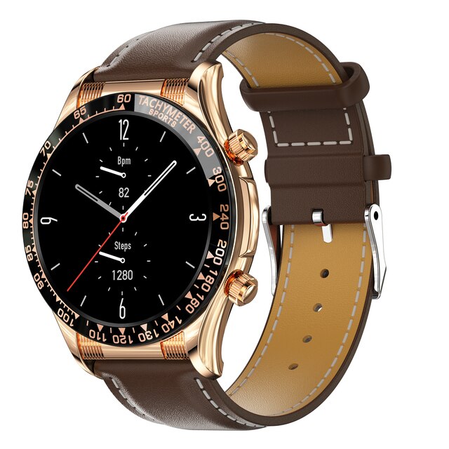 Terra Gold Leather Smartwatch